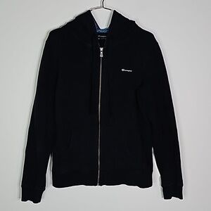 Champion medium black zip up hoodie